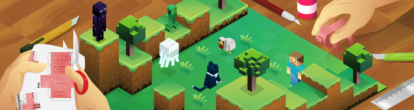 Minecraft Papercraft Studio, An iOS App For Printing Papercraft 'Minecraft'  Characters and Creatures